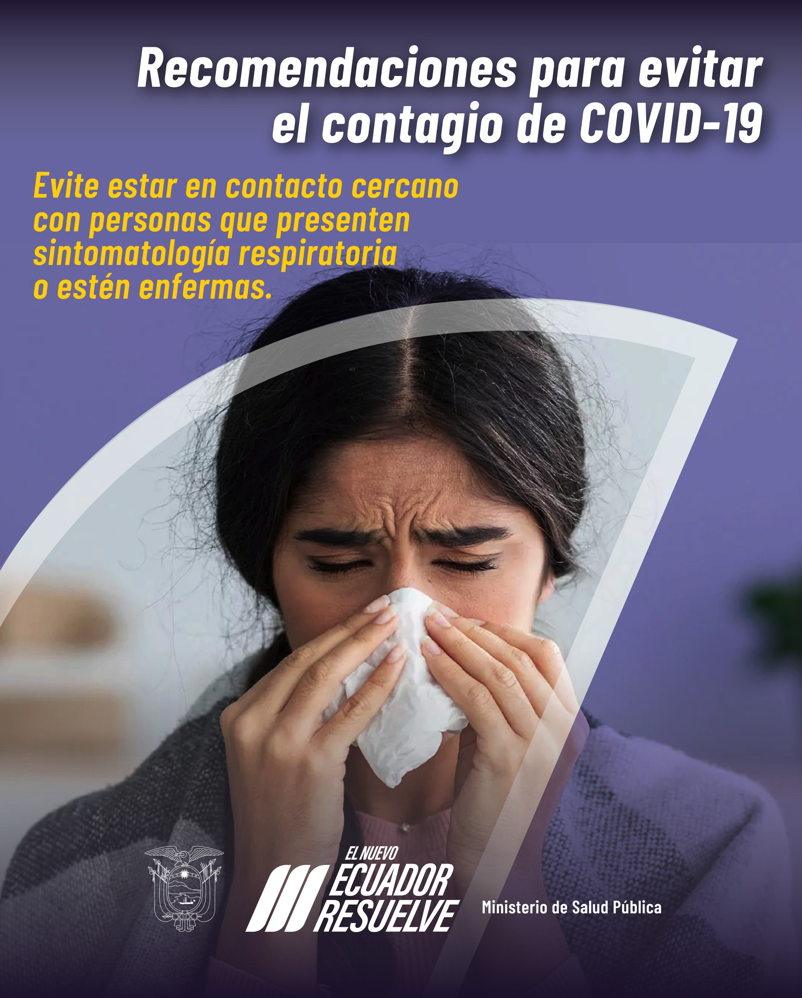 Recomendaciones para evitar contagio de COVID 19